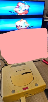 SEGA Saturn HST-3220 主機 讀碟正常 包牛 包手制 包機 包av cable