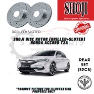 HONDA ACCORD T2A (2013Y~) (DRILLED+SLOTED) BRAKE DISC ROTOR (REAR) SHOJI (305MM)