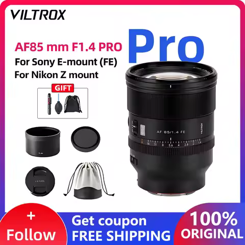 VILTROX Full Frame Lens AF 85mm F1.4 Pro Auto Focus Large Aperture Lens for Sony E A7 A7R A7RII A670