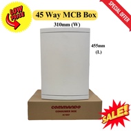 45Way PVC Kotak DB 3 Baris / MCB Distribution Box / Kotak DB [PROMOSI] [Kualiti Bagus]