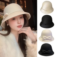 French Style Hat 3D Basin Cap with Sweat-proof Strap Fashion Photo Props Hats for Girl Gift
