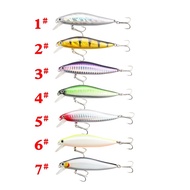 JA3 7.6g/12.5g/5g Casting Slow Sinking Minnow Plastic Hard Bait Tungsten Steel Counterweight With Bl