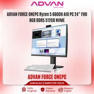 ADVAN Force One PC All in One PC AIO Ryzen 5 6600H 8GB 512GB 99% SRGB Windows 11