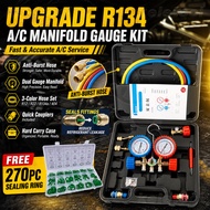 Aircond Meter Set  AirCond refrigerant gas meter gas charging Meter Gauge double/single check gas R4