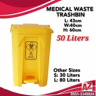 Medical Waste Trash Bin 50L