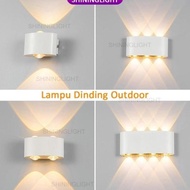 LAMPU DINDING 12LEDS LAMPU DINDING LED OUTDOOR MINIMALIS HIAS TAMAN