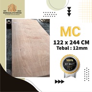 Triplek / Plywood Cor 12mm MC (122 x 244 cm) Grade PG