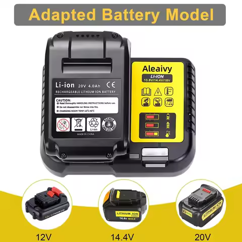 2A Lithium Battery Charger For Dewalt 10.8V 12V 14.4V 18V 20V DCB206 DCB205 DCB204 DCB203 DCB120,DCB