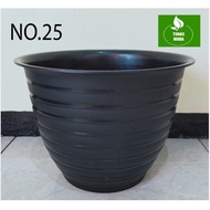Black wasp flower pot 25cm x 18cm - Clio pot 25cm pasu bunga pasu pasu bunga plastik