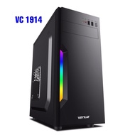 CASE (เคส) VENUZ (VC1914) ATX Computer Case with RGB LED Lighting (Black)