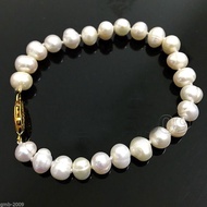 BRACELET 7-8mm Freshwater PEARLnatural Akoya Freshwater 7.5inch