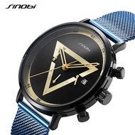 Sinobi Fashion Men's Watches Creative Triangle Design Quartz Wristwatches Chronograph Multifunction Man Sports Watches Male SYUE