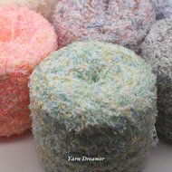 7 Styles Fuzzy Yarn for Crocheting Gradient Fluffy Yarn for Crochet Thread Variegated Plush Yarn for
