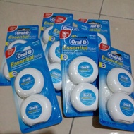 free shipping（50m x4pcs）oral-b waxed dental essential floss