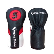 TaylorMade Wood 5 Cover PU Leather / Headcover (Black + Red + White) Head Cover Burner R7 R9 R11 Rbz