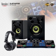 Hercules DJ Control Starter Kit Beginners w Starlight Controller, 32 DJ Speakers & HDP DJ M 40.2 Hea