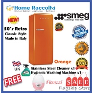 SMEG Fridge FAB28 50's Retro Style Refrigerator Smeg FAB28RO1 Orange