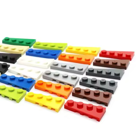 Classic Blocks Wedge Plates Angled 4 x 2 Children Assembles Particles Puzzle Toys Bulk Part Compatib