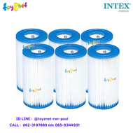 Intex ส่งฟรี ไส้กรองขนาดกลาง (A) แพ็ค 6 ชิ้น สำหรับเครื่องกรองน้ำสระ รุ่น 29000