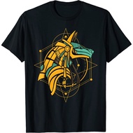 New Fashion Anubis Egyptian God Illustration Steampunk Anubis T-Shirt