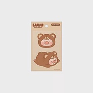 罐頭豬LuLu 豬熊豬羊系列- 5 x 5 cm 毛絨貼紙 (豬熊)
