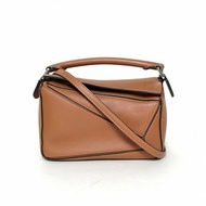 LOEWE Puzzle18幾何包迷你MINI焦糖色牛皮肩背包