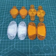 MATA Bicycle Cat Eyes For Spokes Round Oval Spoke Reflector Wheel