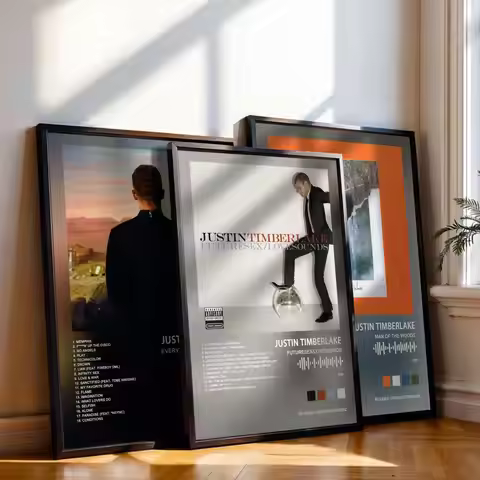 Justin Timberlake Poster Music Album Cover For Room Canvas Painting Print Art Home Wall Decor Pictur
