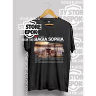 T-shirt BY2 HOLIDAY TURKEY ISTANBUL NEW SERIES HAGIA SOPHIA/ MEN/WOMEN3Y STORE DEPOK