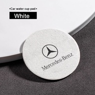 Car Water Coaster Cup Bottle Holder Pad Suede Anti-slip Mat Interior Accessories for Mercedes Benz A