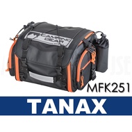 Mozakiya TANAX Motofizz MFK-251 Rear Seat Bag Round Island Equipment MFK251 Rain Cover Black Orange