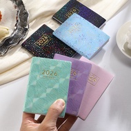 planner book 2026 planner Cross-Border 2026 a7 English Planner Laser Colorful Cover Weekly Calendar 