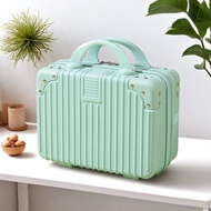 14吋ABS化妝箱 - 薄荷綠14寸手提行李箱公司節化妝箱結婚伴手提箱旅行箱化妝包國慶節便攜