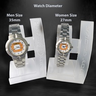 Body Glove Lady Unisex Men Women Analog Movement Watch with Stainless Steel Band BG2005 Orange