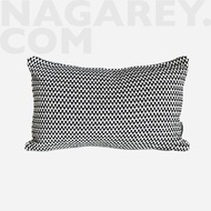 Dublin Cushion Cover 50 X 30 Black Ivory Cotton Sofa Chair Cushion Cover