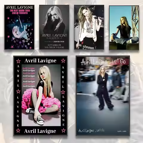 Avril Lavigne Poster HD art sticky wall waterproof home living room bedroom bar aesthetic decoration