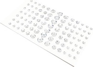 1Sheet/91Pcs Self-Adhesive Rhinestone Gem Stickers Bling Crystal Gems Jewels Stickers 5mm 8mm 10mm 1