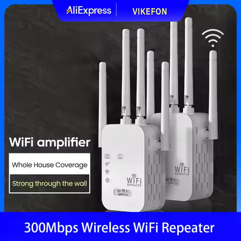 300Mbps Wireless WiFi Repeater 2.4G Signal Router 802.11N Long Range Wireless WiFi Extender Amplifie