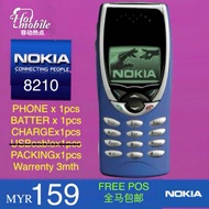 Original NOKIA 8210 2nd Renew.Set Telefon 原装诺基亚8210 二手翻新手机、
