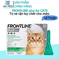Frontline Plus nhỏ gáy hết ve rận bọ chét cho mèo - Lẻ 1 tuyp. ( 1 tubes. no box)