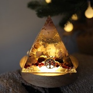 水晶療癒【聖誕節禮盒】晶為天人2-奧剛金字塔小夜燈Orgonite奧根