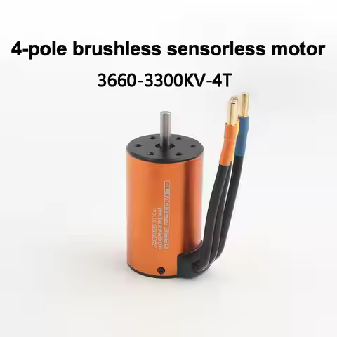 FATJAY RC Hobby 3660-3300KV-4T 2-4S Battery Waterproof Brushless Sensorless Inrunner 4-pole Model Pa