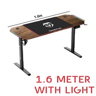 Smart table Standing desk Adjustable height gaming table 140 160 cm Meja smart Motorized desk RGB LE