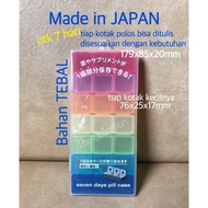 (Expert) TP0093 JAPAN Seven Days Pill Case 304009 Plain 7-day Medicine Box