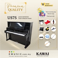 PREMIUM QUALITY Kawai US75 - Used Acoustic Upright Piano Japan Imported Local Refurbish Recon Piano 