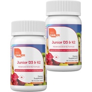 Zahler - Vitamin D3 + K2 Tablet Kunyah |   Vitamin D 2000 IU |   Vitamin D K2 yang lazat Mengunyah M