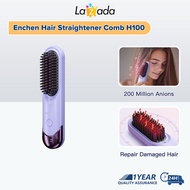 Enchen H100 Cordless Hair Straightener Comb Portable Wireless Negative Ionic Hair Straightener Brush