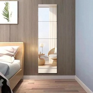 1/4/8-Piece Set Of 3D Square Acrylic Mirror Wall Stickers, Shatter-Resistant And Removable Self-Adhe