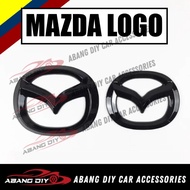Mazda Cx3 CX5 CX8 CX9 CX30  Mazda 2 / 3 / 6 Gloss Black MAZDA LOGO Front Rear Mazda Logo