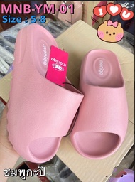 รองเท้าแตะแฟชั่นผู้หญิง monobo Ym01 สีชมพู สีเทา รองเท้าแตะแบบสวม